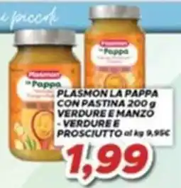 MA Supermercati Plasmon la pappa con pastina offerta
