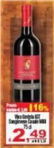 CTS Supermercati Vino Umbria IGT Sangiovese Casale Mili offerta