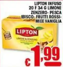 Sacoph Lipton infuso limone e zenzero offerta