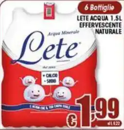 Sacoph Acqua Minerale Lete offerta