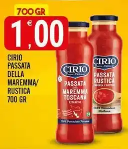 Tutto Buono Passata della Maremma Toscana extrafine Cirio offerta