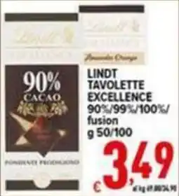 Iper Triscount Lindt Tavolette Excellence offerta
