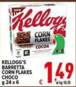 Iper Triscount Kellogg's Barretta Corn Flakes Choco offerta