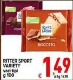Iper Triscount Ritter Sport variety offerta