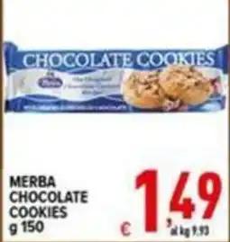 Iper Triscount Merba chocolate cookies offerta