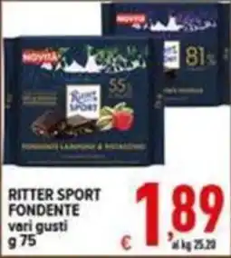 Iper Triscount Ritter Sport fondente vari gusti offerta
