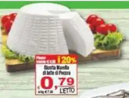 CTS Supermercati Ricotta Marella di latte di pecora offerta