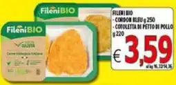 Iper Triscount Fileni BIO Cordon Bleu e Cotoletta di Petto di Pollo offerta