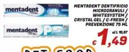 Idromarket Mentadent dentifricio offerta