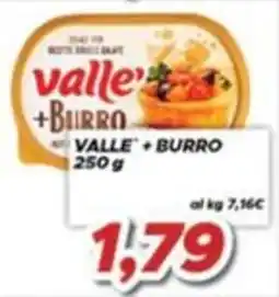 MA Supermercati Valle' + Burro offerta