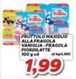 MA Supermercati Fruttolo Maxiduo alla fragola vaniglia - fragola fiordilatte offerta