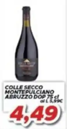 MA Supermercati Colle Secco Montepulciano Abruzzo DOP offerta