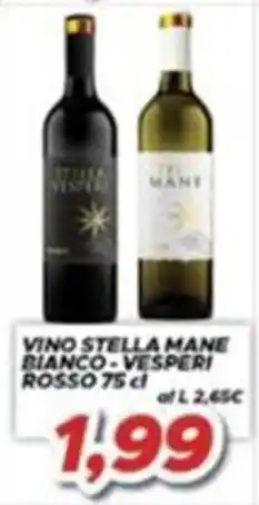 MA Supermercati Vino Stella Mane Bianco - Vesperì Rosso offerta