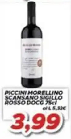 MA Supermercati Piccini Morellino Scansano Sigillo Rosso DOCG offerta