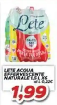MA Supermercati Lete acqua effervescente naturale offerta
