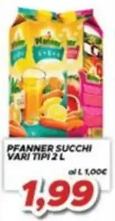 MA Supermercati Pfanner succhi vari tipi offerta