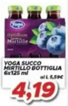 MA Supermercati Yoga succo mirtillo bottiglia offerta