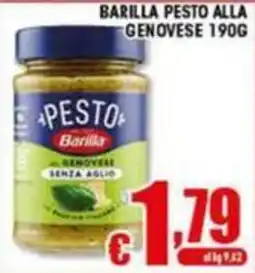 Sacoph Pesto Barilla Genovese senza aglio offerta