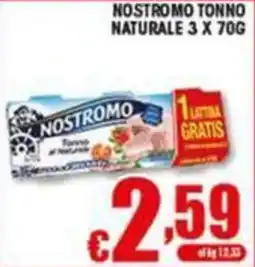 Sacoph Nostromo tonno naturale offerta