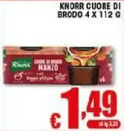 Sacoph Knorr cuore di brodo manzo offerta