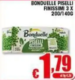 Sacoph Bonduelle piselli finissimi offerta