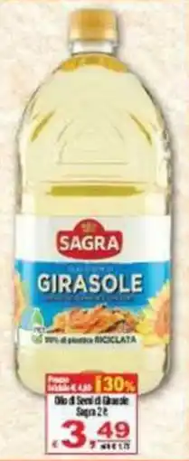 CTS Supermercati Olio di Semi di Girasole Sagra offerta
