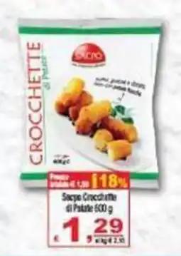 CTS Supermercati Sacno Crocchette di Patate offerta