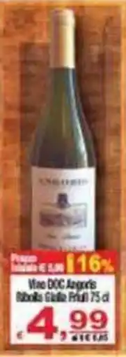 CTS Supermercati Vino DOC Azienda Ribolla Gialla Friuli offerta
