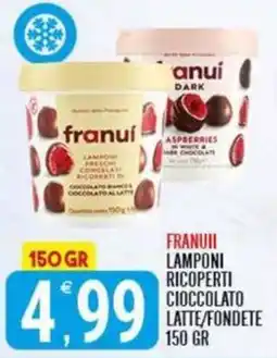 Tutto Buono Franuì lamponi ricoperti cioccolato latte/fondente offerta