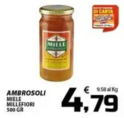 SpesaPiù Supermercati Ambrosoli miele millefiori offerta