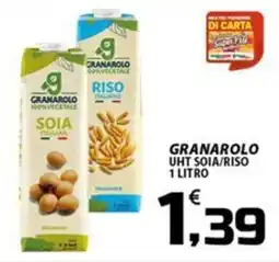 SpesaPiù Supermercati Granarolo UHT soia/riso offerta