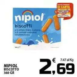 SpesaPiù Supermercati Nipiol biscotto offerta