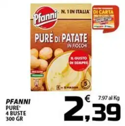 SpesaPiù Supermercati Pfanni pure' di patate in fiocchi offerta