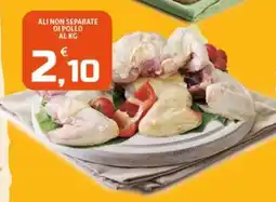 SpesaPiù Supermercati Ali non separate di pollo offerta