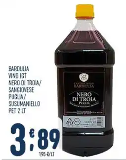 Gruppo Pascar Bardulia vino igt nero di troia offerta