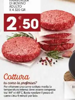 Mercadò Hamburger di bovino adulto offerta