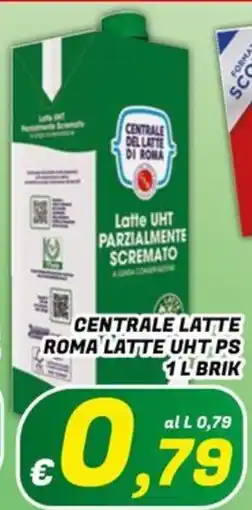 Idromarket Latte UHT parzialmente scremato Centrale del Latte di Roma offerta