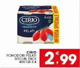 Mercadò Cirio pomodori pelati offerta