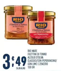 Gruppo Pascar Rio mare filettini di tonno all'olio d'oliva offerta