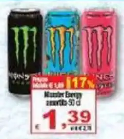 CTS Supermercati Monster Energy assortito offerta
