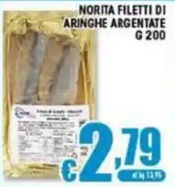 Sacoph Norita filetti di aringhe argentate offerta