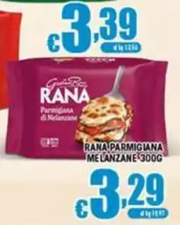Sacoph Rana Parmigiana di Melanzane offerta