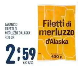Gruppo Pascar Larancio filetti di merluzzo d'alaska offerta