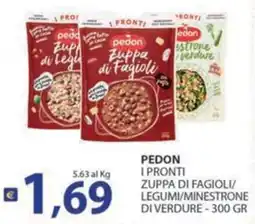 Supermercati Bruscoli Pedon Zuppa di Fagioli offerta