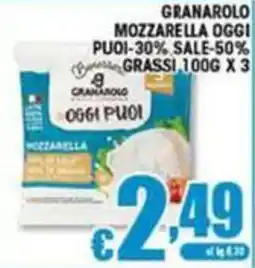 Sacoph Mozzarella Granarolo offerta