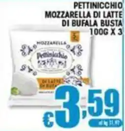 Sacoph Mozzarella di latte di bufala Pettinicchio offerta