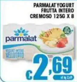 Sacoph Parmalat yogurt frutta intero cremoso offerta