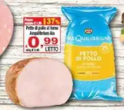 CTS Supermercati Petto di pollo al forno Aequilibrium offerta