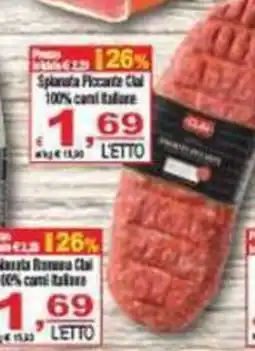 CTS Supermercati Salsiccia Piccante Cirio offerta