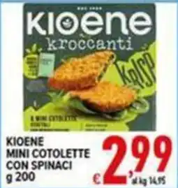 Iper Triscount Kioene mini cotolette con spinaci offerta